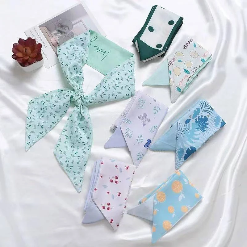 Роскошный весенний брендовый дизайн с цветами, шелковый шарф для женщин, сумка с ручкой, лента для волос, летние женские узкие шелковые шарфы, повязка на голову
Роскошный весенний брендовый дизайн с цветами, шелковый шарф для женщин, сумка с ручкой, лента для волос, летние женские узкие шелковые шарфы, повязка на голову