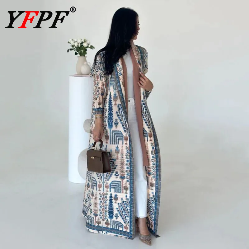 YFPF Women 2025 Fashion Miyake Pleated Design Jacket Coat Print Contrast Color Loose Long Windbreaker Elegant New Clothing 3A109
YFPF Women 2025 Fashion Miyake Pleated Design Jacket Coat Print Contrast Color Loose Long Windbreaker Elegant New Clothing 3A109