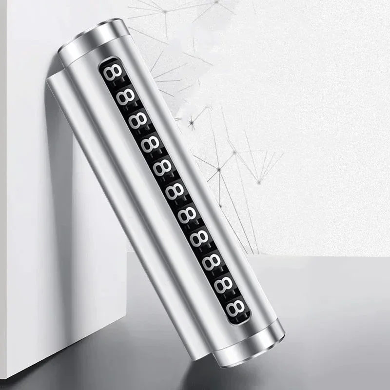 Universal Car Temporary Parking Card Metal Rotate Phone Number Plate Aluminum Stickers Auto Accessories
Universal Car Temporary Parking Card Metal Rotate Phone Number Plate Aluminum Stickers Auto Accessories