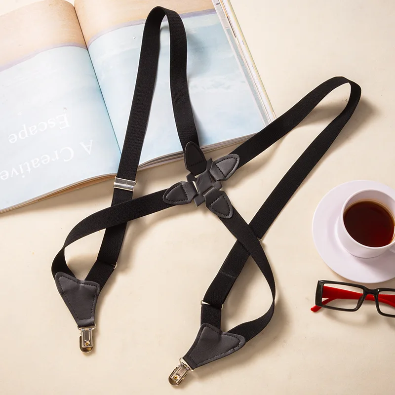 2.5x120cm Hot selling cross elastic suspenders clip side clip cross adult men and women suspenders
2.5x120cm Hot selling cross elastic suspenders clip side clip cross adult men and women suspenders