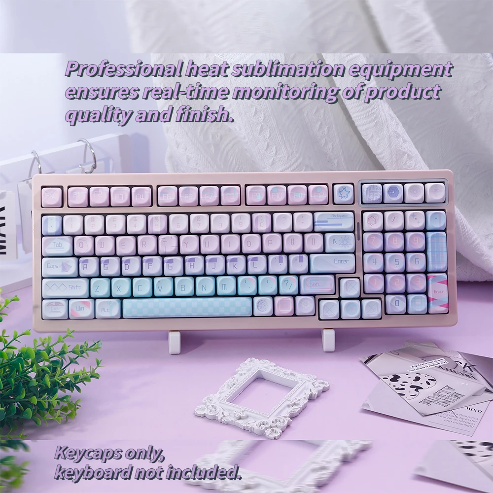 New Geometric Aesthetics 120 Keys MOA Height PBT Keycaps Cute Durable Key Cap Set for MX Switch Mechanical Keyboard
New Geometric Aesthetics 120 Keys MOA Height PBT Keycaps Cute Durable Key Cap Set for MX Switch Mechanical Keyboard