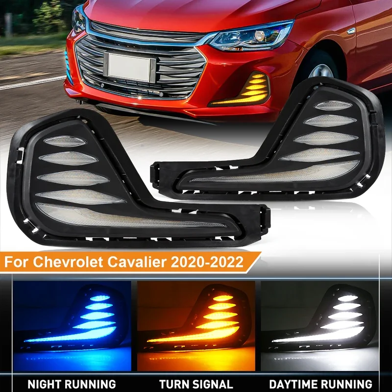 2PCS LED Daytime Running Light For Chevrolet Cavalier 2019 2020 2021 2022 DRL LED Fog Lamp Dynamic Yellow Turn Signal Car 12V
2PCS LED Daytime Running Light For Chevrolet Cavalier 2019 2020 2021 2022 DRL LED Fog Lamp Dynamic Yellow Turn Signal Car 12V