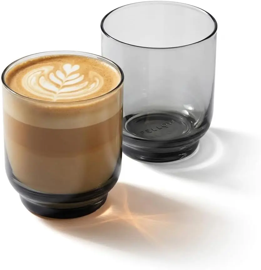 Latte Glasses 11 oz Artisanal Cups Set of 2, Dishwasher Safe Coffee Glasses for Espresso Drinks & Latte Art, Smoke
Latte Glasses 11 oz Artisanal Cups Set of 2, Dishwasher Safe Coffee Glasses for Espresso Drinks & Latte Art, Smoke