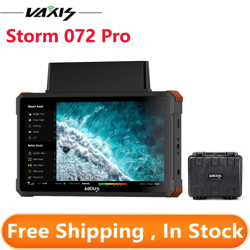 Беспроводной сенсорный монитор Vaxis Storm 072 Pro 5,5 дюйма (V-mount), Высококачественная Беспроводная передача видео
Беспроводной сенсорный монитор Vaxis Storm 072 Pro 5,5 дюйма (V-mount), Высококачественная Беспроводная передача видео
