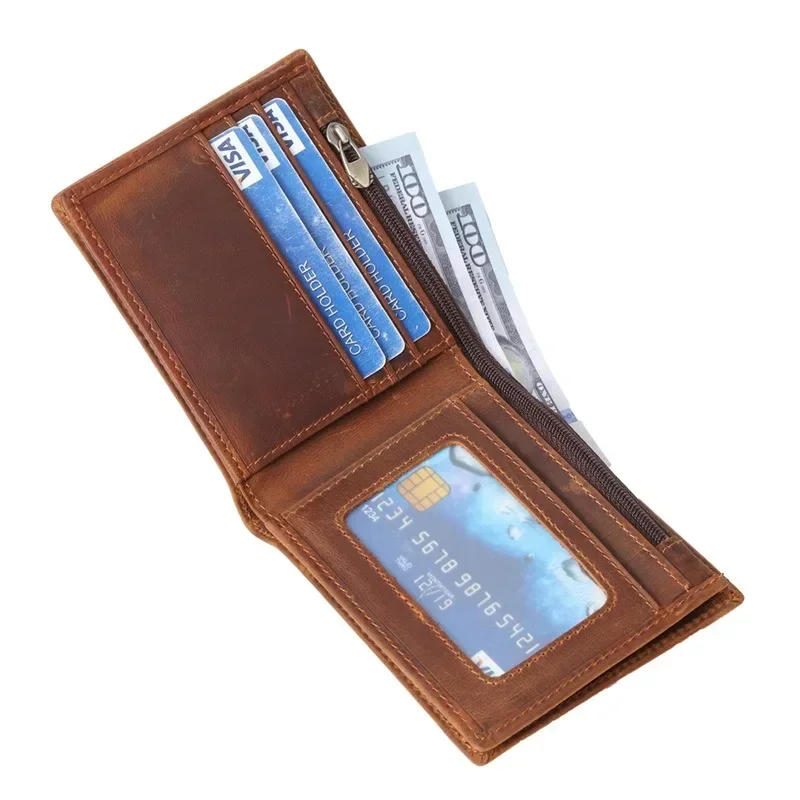Винтажные мужские кошельки Мужские кошельки из натуральной кожи RFID с окошком для удостоверения личности и держателем кредитной карты
Винтажные мужские кошельки Мужские кошельки из натуральной кожи RFID с окошком для удостоверения личности и держателем кредитной карты
