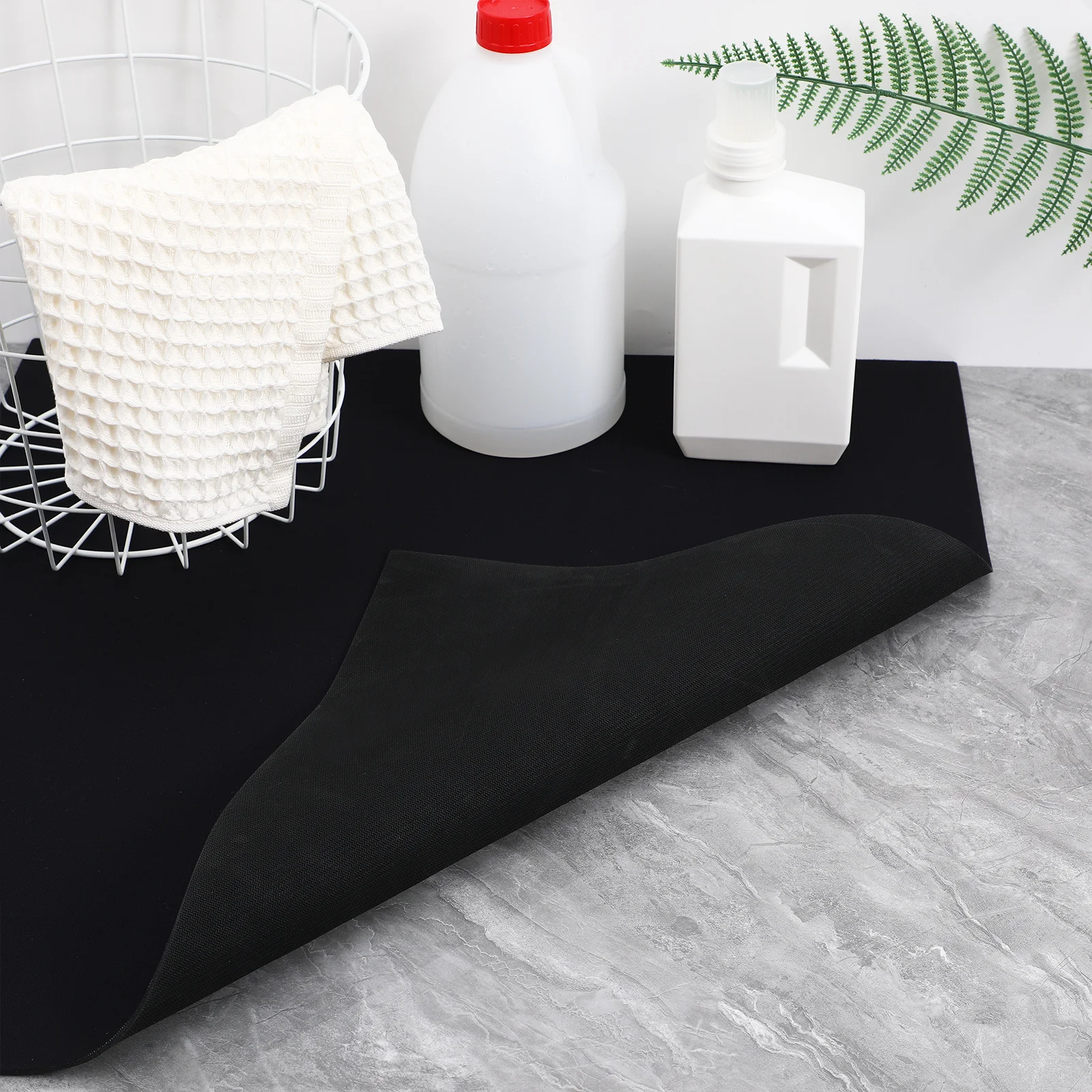 Laundry Room Washer Dryer Top Cover Absorbent Protective Mat Nonslip Design for Front Loading Machines Modern Clean Look
Laundry Room Washer Dryer Top Cover Absorbent Protective Mat Nonslip Design for Front Loading Machines Modern Clean Look