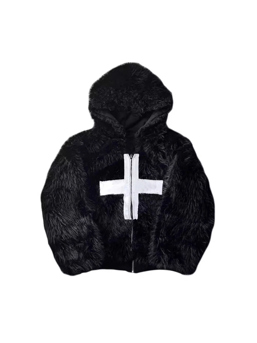 European American Harajuku Style Retro Neutral Zipper Plush Jacket For 2025 Autumn Winter Fashion Tren
European American Harajuku Style Retro Neutral Zipper Plush Jacket For 2025 Autumn Winter Fashion Tren