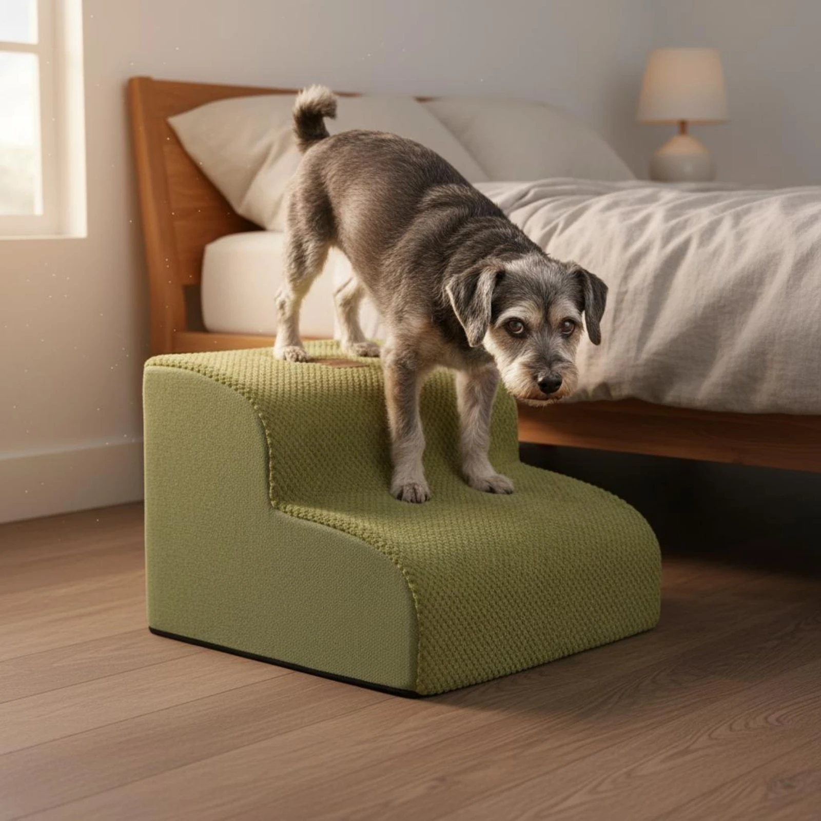 Pet Stair Ramp Washable Dog Ramp and Stairs Foam Pet Stairs Detachable Cover Sturdy for Sofa
Pet Stair Ramp Washable Dog Ramp and Stairs Foam Pet Stairs Detachable Cover Sturdy for Sofa