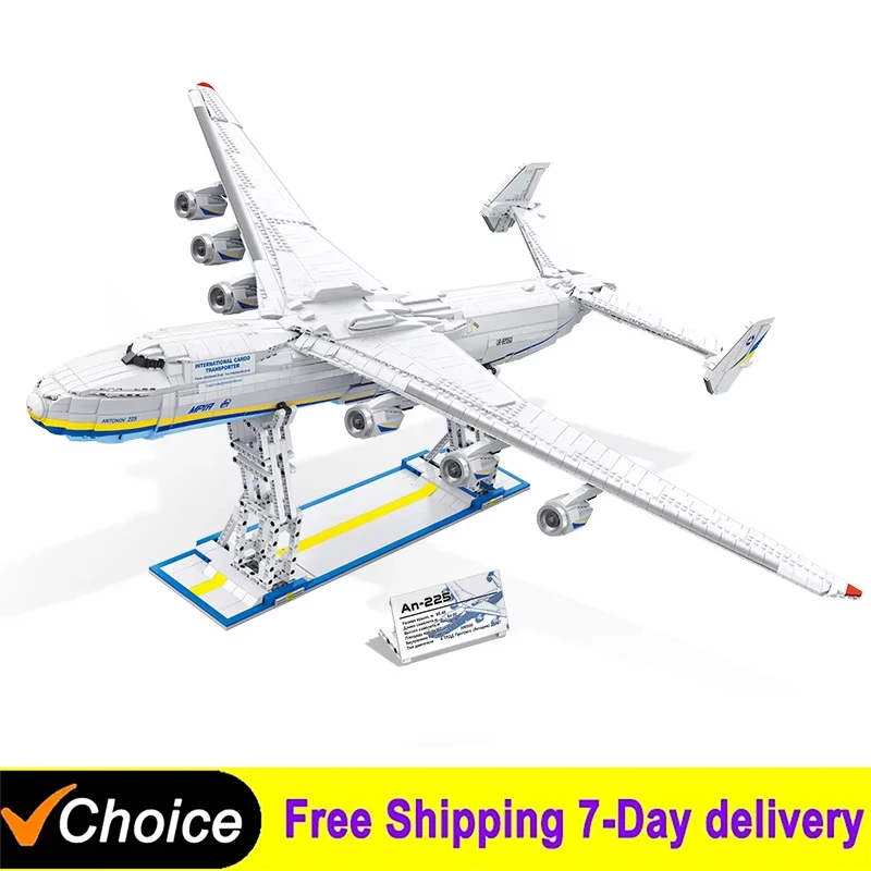 НОВЫЙ 5350 шт. MOC идея транспортный самолет An-225 набор строительных блоков авиационный самолет военное оружие кирпичи игрушки для детей подарки для мальчиков
НОВЫЙ 5350 шт. MOC идея транспортный самолет An-225 набор строительных блоков авиационный самолет военное оружие кирпичи игрушки для детей подарки для мальчиков