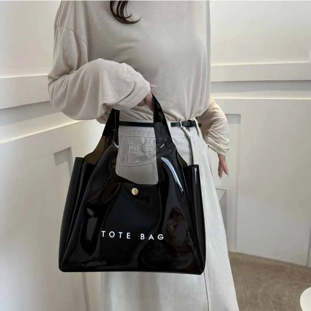 Waterproof Storage Bag PVC Transparent Bag Summer Beach Bag Jelly Handbags Tote Bag Cosmetic Bag Letter Shoulder Bag Sports
Waterproof Storage Bag PVC Transparent Bag Summer Beach Bag Jelly Handbags Tote Bag Cosmetic Bag Letter Shoulder Bag Sports