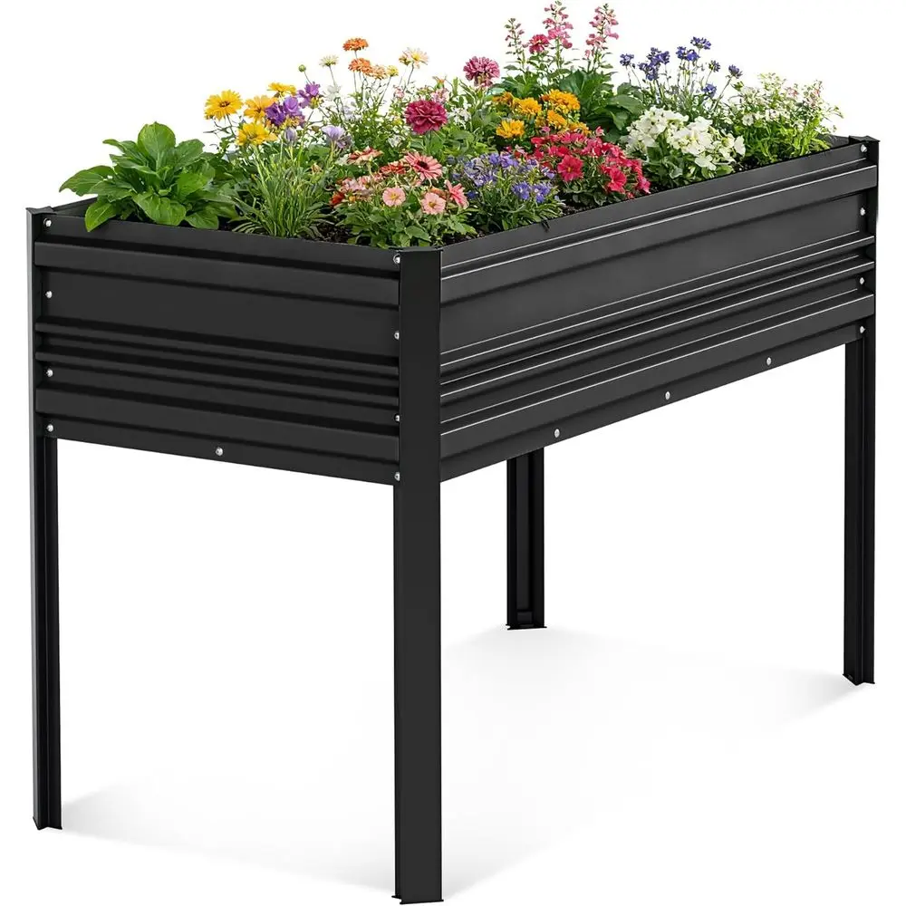 48x24x32in Large Galvanized Outdoor Raised Garden Bed, 600LB Capacity, Ideal for Plants, Vegetables, Herbs, Black
48x24x32in Large Galvanized Outdoor Raised Garden Bed, 600LB Capacity, Ideal for Plants, Vegetables, Herbs, Black