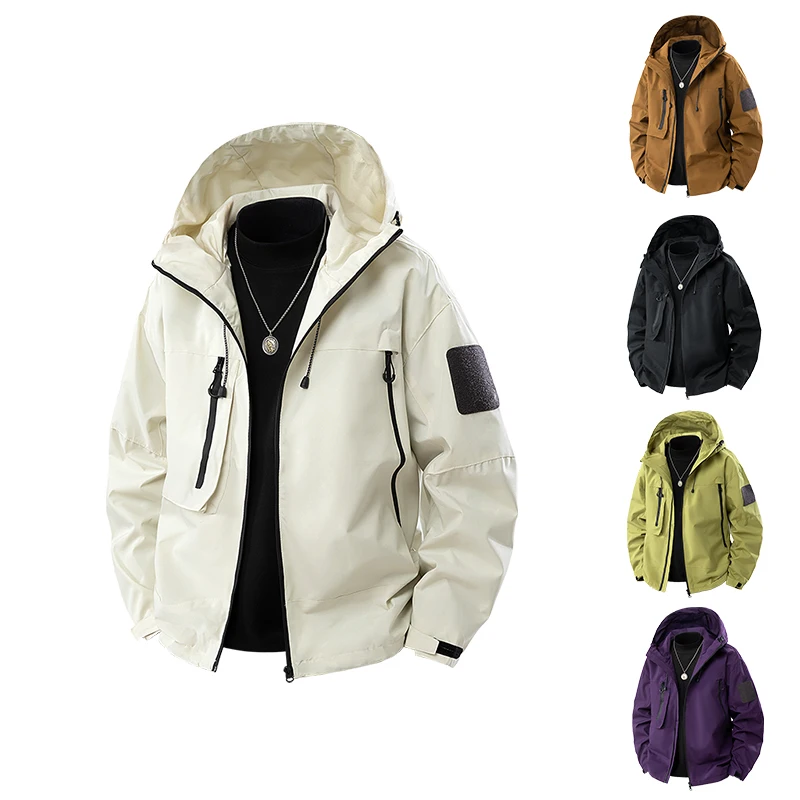 High Quality Men's Jacket Hooded Pocket Zipper Parker Coat Spring Autumn Windproof Business Versatile Classic Trend Menswear Top
High Quality Men's Jacket Hooded Pocket Zipper Parker Coat Spring Autumn Windproof Business Versatile Classic Trend Menswear Top
