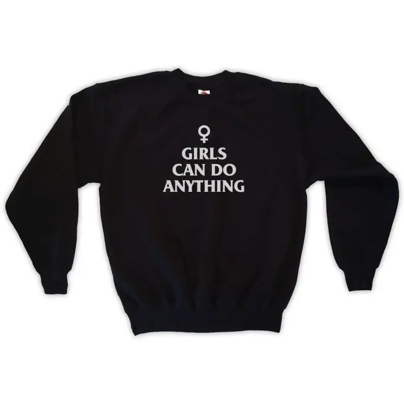 Skuggnas New Arrival Girls Can Do Anything Sweatshirt Long Sleeve Fashion Tumblr Jumper Unisex Sweatshirt Drop Shipping
Skuggnas New Arrival Girls Can Do Anything Sweatshirt Long Sleeve Fashion Tumblr Jumper Unisex Sweatshirt Drop Shipping