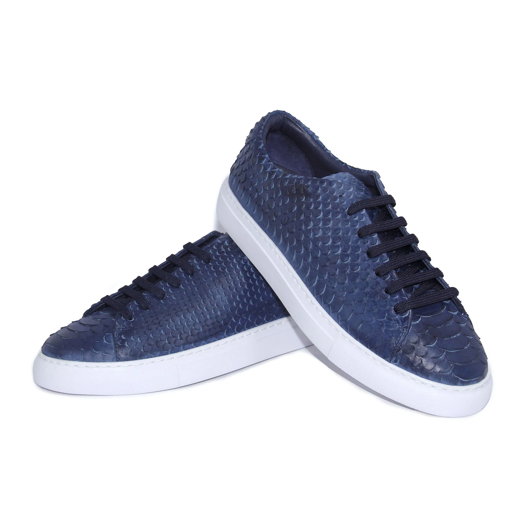 Handmade Dark Blue Sport Sneakers with Lightweight EVA Sole, Snake Skin Pattern, Genuine Calfskin Leather, Men's Casual Shoes
Handmade Dark Blue Sport Sneakers with Lightweight EVA Sole, Snake Skin Pattern, Genuine Calfskin Leather, Men's Casual Shoes