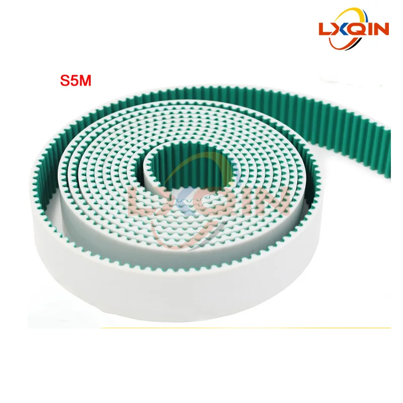 LXQIN Open Long Belt S5M White Belt with Green Cloth for Large Format Printer RPP5M Steel Wire Transmission Belt
LXQIN Open Long Belt S5M White Belt with Green Cloth for Large Format Printer RPP5M Steel Wire Transmission Belt