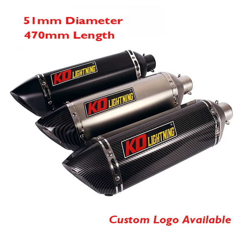 470mm Motorcycle Exhaust Muffler Removable DB Killer Tips Escape for Universal Exhaust System Silencer Pipe
470mm Motorcycle Exhaust Muffler Removable DB Killer Tips Escape for Universal Exhaust System Silencer Pipe