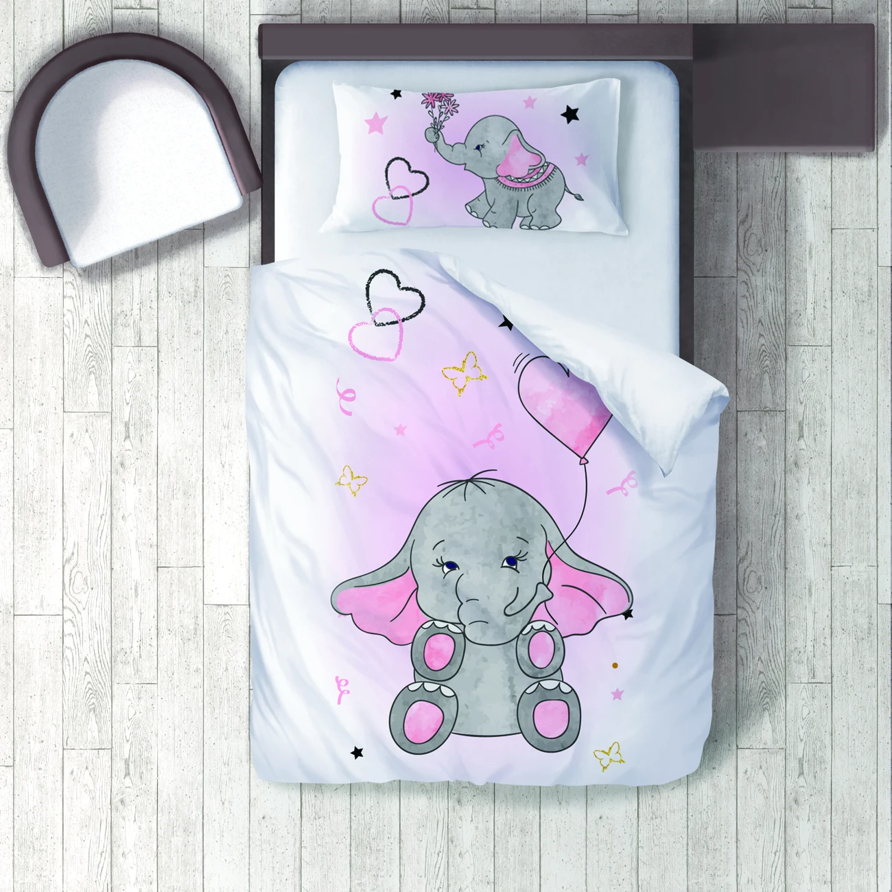 Duvet Cover Set Bedding Set Pillow Case for Baby and Kids Room 3D Printed Lovely Elephant Model 061
Duvet Cover Set Bedding Set Pillow Case for Baby and Kids Room 3D Printed Lovely Elephant Model 061