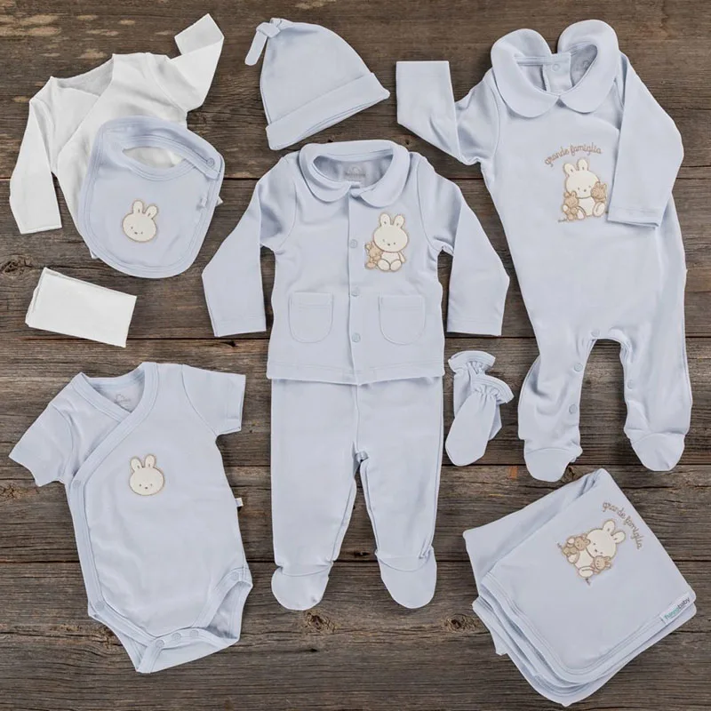 Funna baby 8510 infant bodysuit-Layette set immediately after hospltal (Ten/10 pcs)-Blue
Funna baby 8510 infant bodysuit-Layette set immediately after hospltal (Ten/10 pcs)-Blue