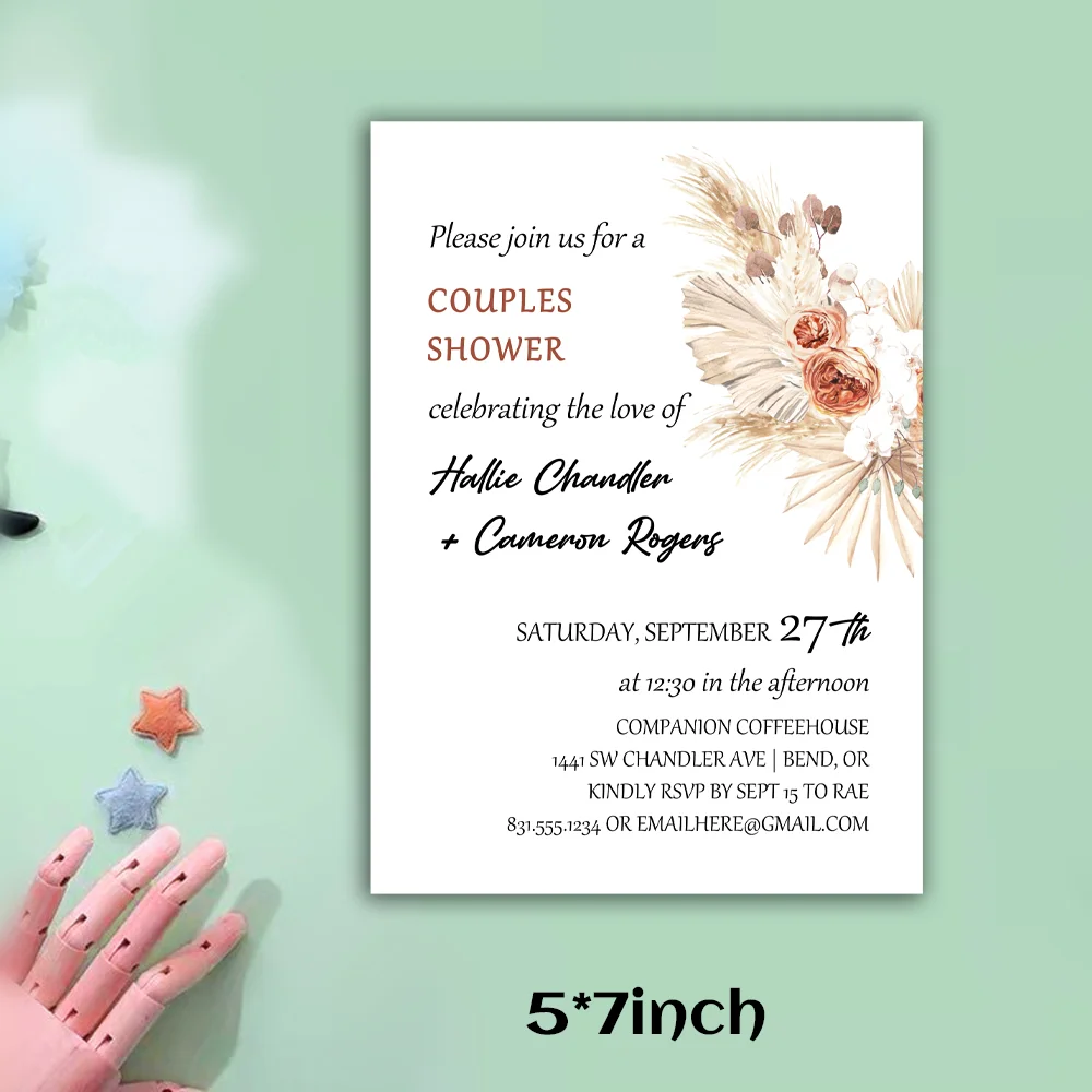 Personalized Bridal Shower Invitation Cards, Modern Calligraphy, DIY, Custom Invitation Cards
Personalized Bridal Shower Invitation Cards, Modern Calligraphy, DIY, Custom Invitation Cards