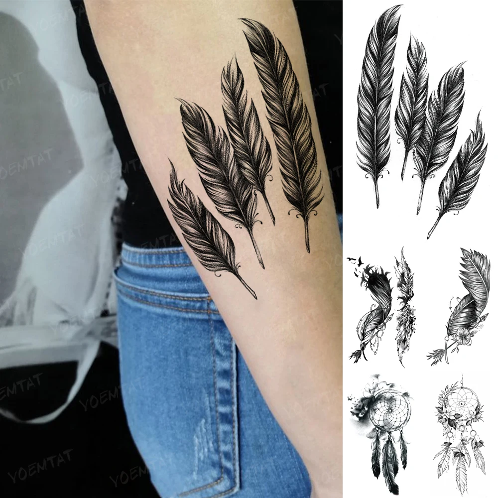 3D Realistic Waterproof Temporary Tattoo Sticker Woman Feather Wing Fantasy Flash Tatto Man Child Arm Ankle Body Art Fake Tatoo
3D Realistic Waterproof Temporary Tattoo Sticker Woman Feather Wing Fantasy Flash Tatto Man Child Arm Ankle Body Art Fake Tatoo
