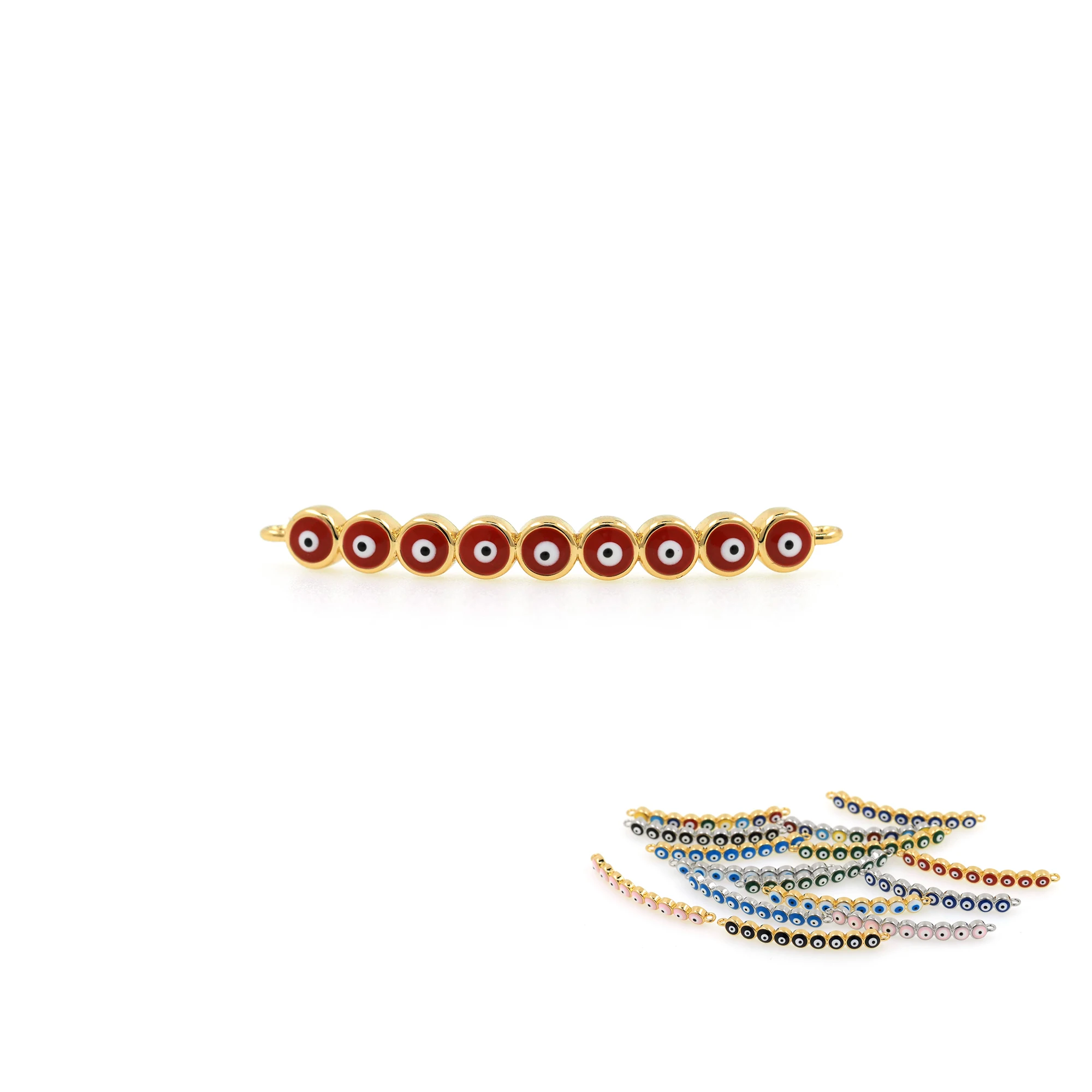 DIY Turkey Bracelet Necklace Making Accessories Enamel Greek Evil Eye Charm Connector Supplies Jewelry Supplies Lucky Jewelry
DIY Turkey Bracelet Necklace Making Accessories Enamel Greek Evil Eye Charm Connector Supplies Jewelry Supplies Lucky Jewelry