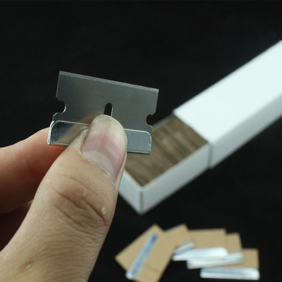 2.2*3.9cm Carbon Steel Safety Scraper Knife Razor Blades Replacement For Car Wrapping 100 Blades/Box MO-74
2.2*3.9cm Carbon Steel Safety Scraper Knife Razor Blades Replacement For Car Wrapping 100 Blades/Box MO-74