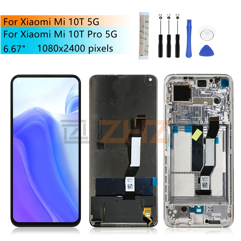 for Xiaomi Mi 10T 5G LCD Display Touch screen Digitizer Assembly With Frame For Xiaomi mi 10t 5g screen Replacement 6.67"
for Xiaomi Mi 10T 5G LCD Display Touch screen Digitizer Assembly With Frame For Xiaomi mi 10t 5g screen Replacement 6.67"