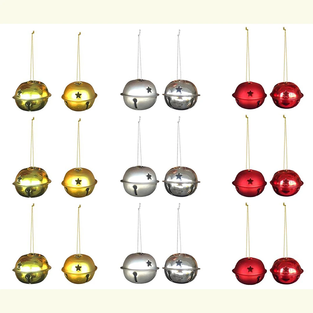 Christmas Tree Ornament Assortment Xmas Baubles Shatterproof Hanging Christmas Bell Ball Noel Ornaments 6 pcs 4 cm Jingle Bellls
Christmas Tree Ornament Assortment Xmas Baubles Shatterproof Hanging Christmas Bell Ball Noel Ornaments 6 pcs 4 cm Jingle Bellls