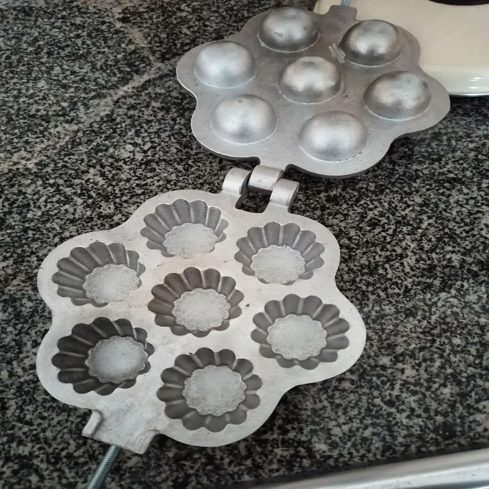 Aluminum Casting Tartolet Mold THAI MOLD PAN STOVE ALUMINUM HOLE Model Kanom Krok Coconut Cake Mold Machine fast shipping from t
Aluminum Casting Tartolet Mold THAI MOLD PAN STOVE ALUMINUM HOLE Model Kanom Krok Coconut Cake Mold Machine fast shipping from t