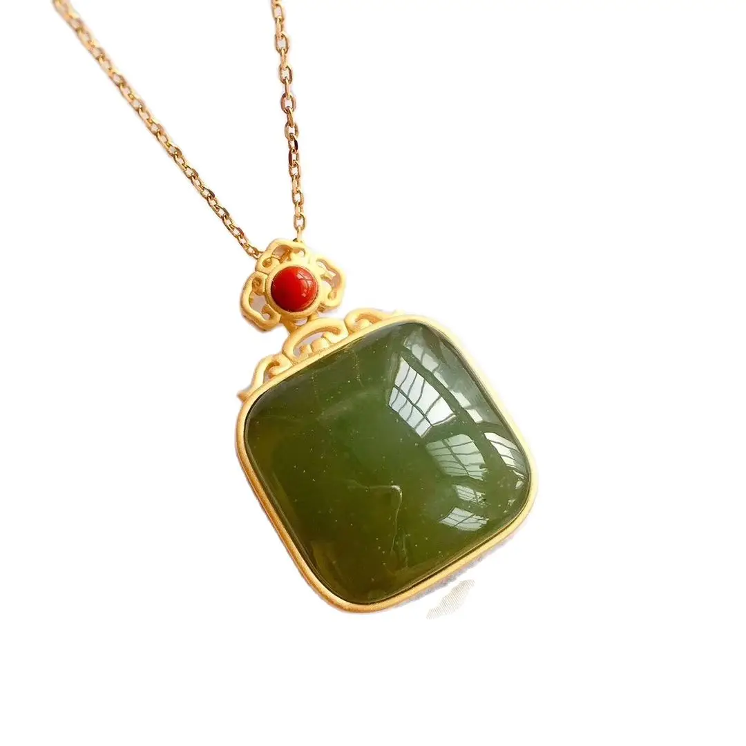 KJJEAXCMY Fine Jewelry Natural Cyan Jade 925 Sterling Silver New Women Gemstone Pendant Necklace Chain Support Test Popular
KJJEAXCMY Fine Jewelry Natural Cyan Jade 925 Sterling Silver New Women Gemstone Pendant Necklace Chain Support Test Popular
