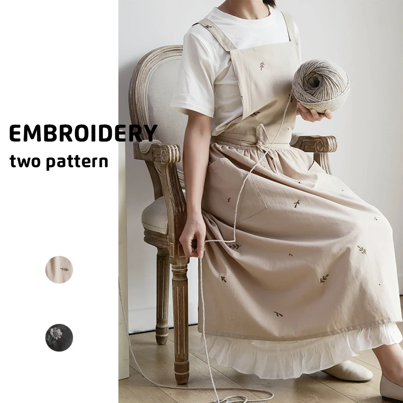 Новинка 2022, фартук из чистого хлопка с вышивкой в скандинавском стиле, фартуки для кухни в кофейне, для приготовления выпечки, женское платье-юбка
Новинка 2022, фартук из чистого хлопка с вышивкой в скандинавском стиле, фартуки для кухни в кофейне, для приготовления выпечки, женское платье-юбка