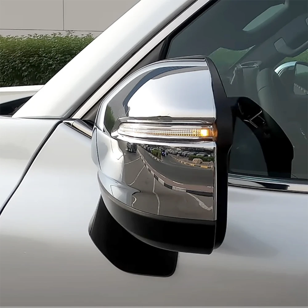 2PCS CHROME SIDE VIEW DOOR MIRROR WING TRIM COVERS FOR TOYOTA LAND CRUISER LC300 2022 2023 ACCESSORIES
2PCS CHROME SIDE VIEW DOOR MIRROR WING TRIM COVERS FOR TOYOTA LAND CRUISER LC300 2022 2023 ACCESSORIES