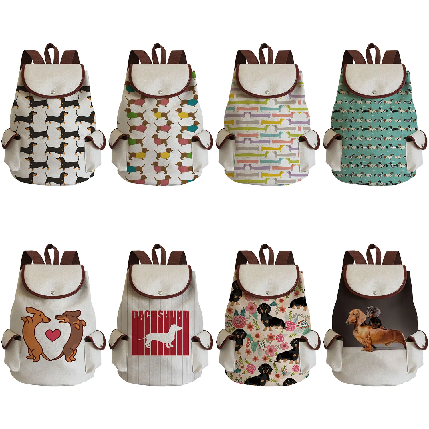Cartoon Cute Dachshund Print Backpack Unisex Student Backpack Women High Capacity Travel Drawstring Bags Teenager Girls Bookbag
Cartoon Cute Dachshund Print Backpack Unisex Student Backpack Women High Capacity Travel Drawstring Bags Teenager Girls Bookbag