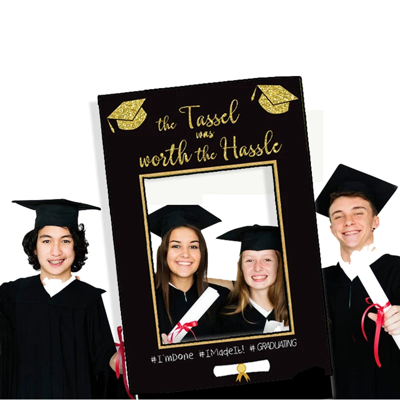 Graduation Party Photo Prop Photo Booth Frame College High School Party Decoration
Graduation Party Photo Prop Photo Booth Frame College High School Party Decoration