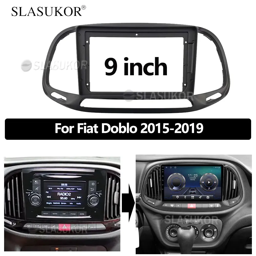 9 INCH Android Audio Car frame Kit Cable Canbus Fascia Panel For Fiat Doblo 2015 2016-2019 Android Big Screen Radio Audio Frame
9 INCH Android Audio Car frame Kit Cable Canbus Fascia Panel For Fiat Doblo 2015 2016-2019 Android Big Screen Radio Audio Frame