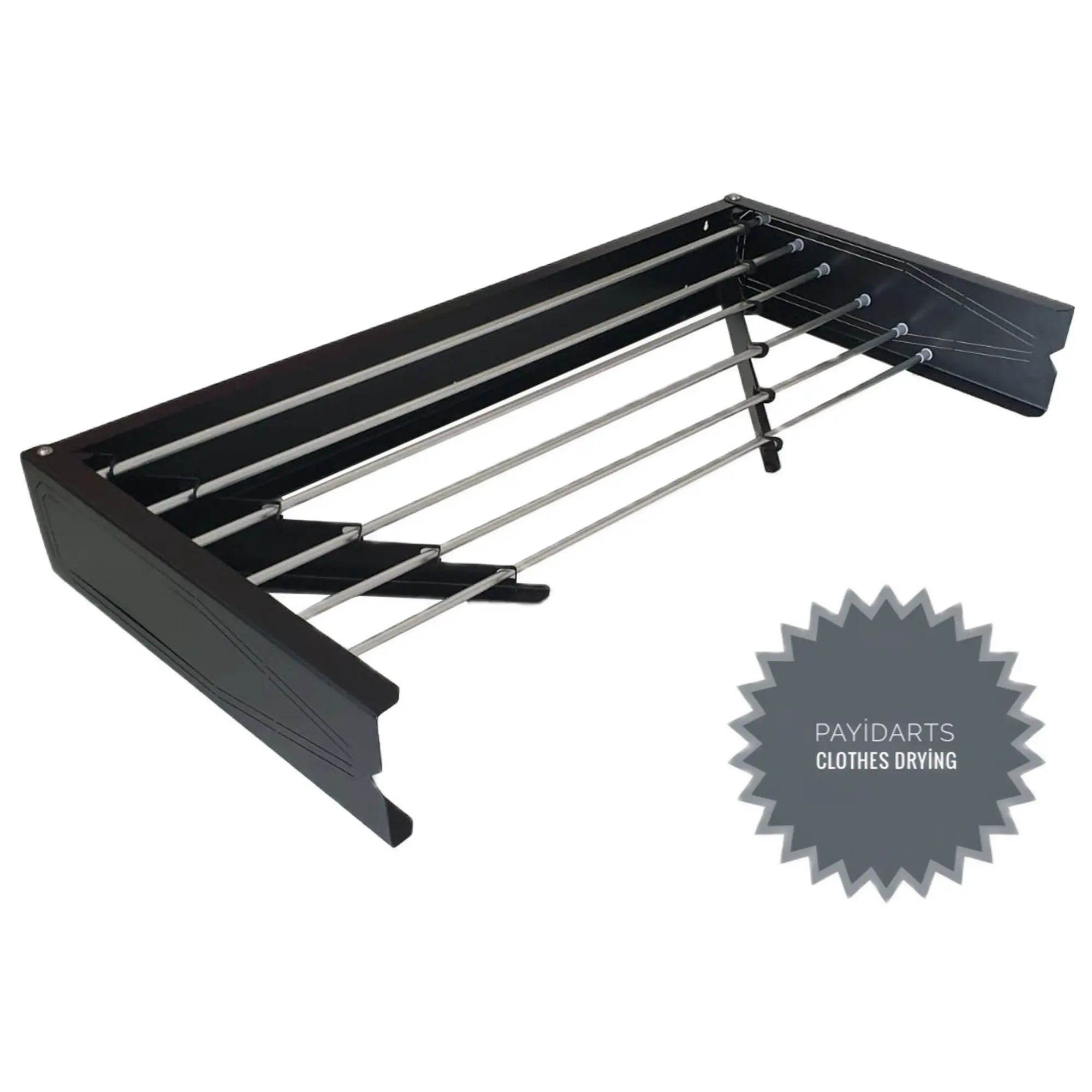Laundry Dryer, Folds for Easy Storage, Wall Mounted Clothes Dryer, Coat Hanger, Stretch cord
Laundry Dryer, Folds for Easy Storage, Wall Mounted Clothes Dryer, Coat Hanger, Stretch cord