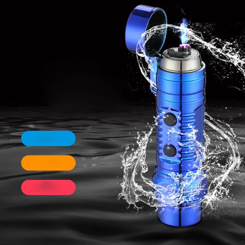 2021 NEW USB Rechargeable Lighters Double Arc Belt Razor Outdoor LED Light Windproof And Waterproof Lighter Cigarette Lighter
2021 NEW USB Rechargeable Lighters Double Arc Belt Razor Outdoor LED Light Windproof And Waterproof Lighter Cigarette Lighter