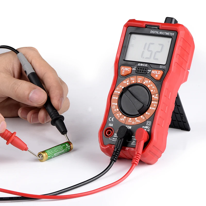 DIgital Multimeter Auto Ranging TRMS 6000 Counts Volt Meter AC/DC Voltage Current Ohm Capacitance Frequency Diode Transistor New
DIgital Multimeter Auto Ranging TRMS 6000 Counts Volt Meter AC/DC Voltage Current Ohm Capacitance Frequency Diode Transistor New