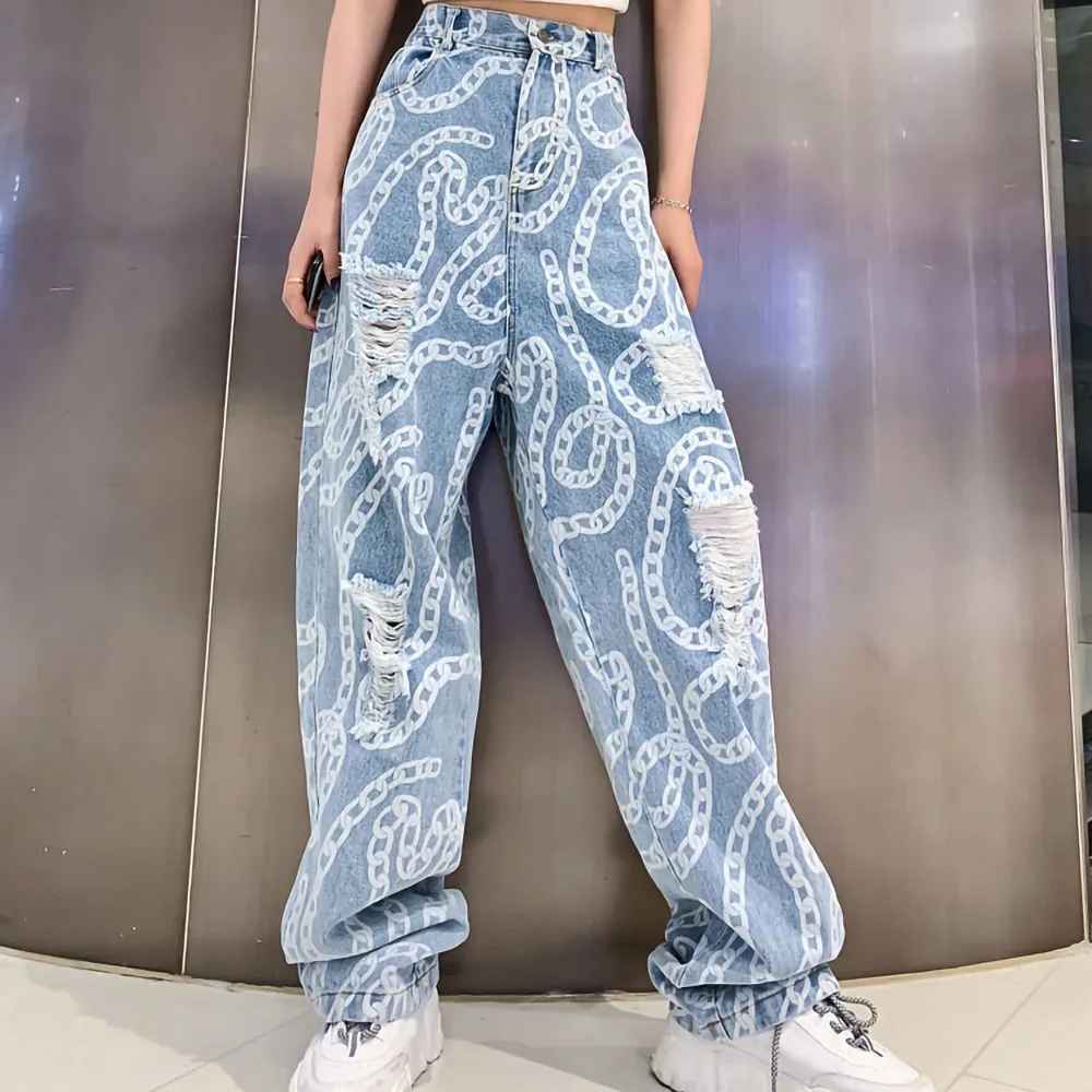Wide Leg Jeans Women Denim High Waist Pants Stylish Aesthetic Slouchy Ripped Trousers Destroyed Street Hipster
Wide Leg Jeans Women Denim High Waist Pants Stylish Aesthetic Slouchy Ripped Trousers Destroyed Street Hipster