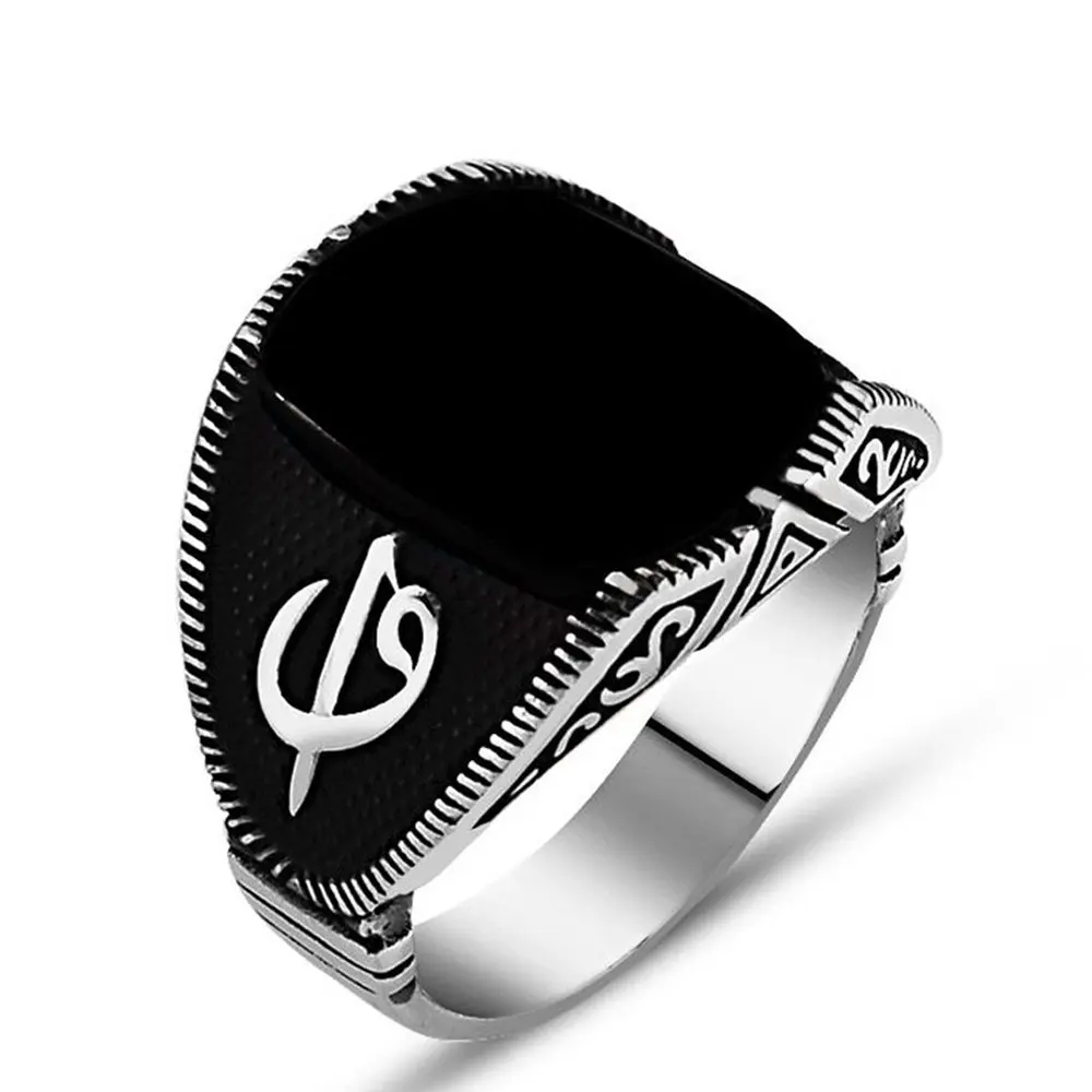 MEN 'S 925 Sterling Silver Ring, Aleph Vav Letter Onyx Stone, Gift Jewelry, Handmade, special Design, Made in Turkey, Jewelry Trendy
MEN 'S 925 Sterling Silver Ring, Aleph Vav Letter Onyx Stone, Gift Jewelry, Handmade, special Design, Made in Turkey, Jewelry Trendy