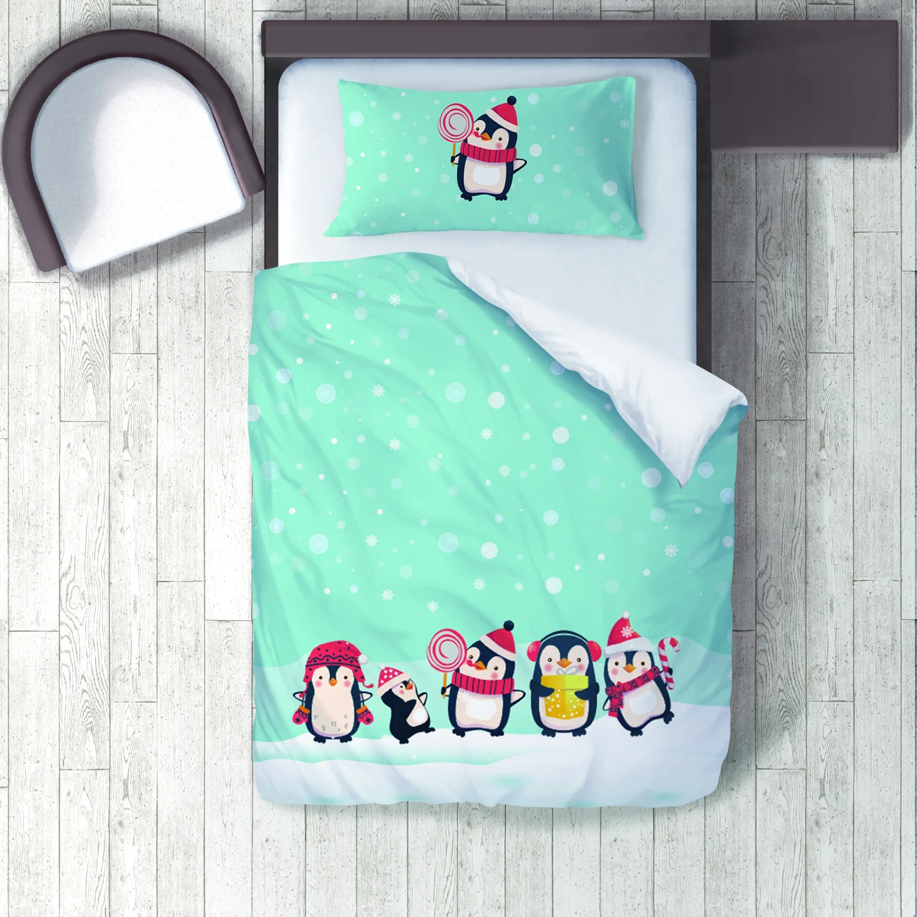 Duvet Cover Set Bedding Set Pillow Case for Baby and Kids Room 3D Printed Christmas Penguins Blue Model 045
Duvet Cover Set Bedding Set Pillow Case for Baby and Kids Room 3D Printed Christmas Penguins Blue Model 045