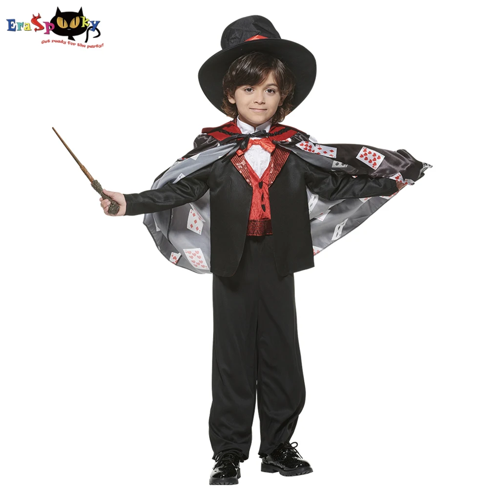 Eraspooky Boy's Magician Costume Deluxe Child Costume For Halloween Carnival Party
Eraspooky Boy's Magician Costume Deluxe Child Costume For Halloween Carnival Party