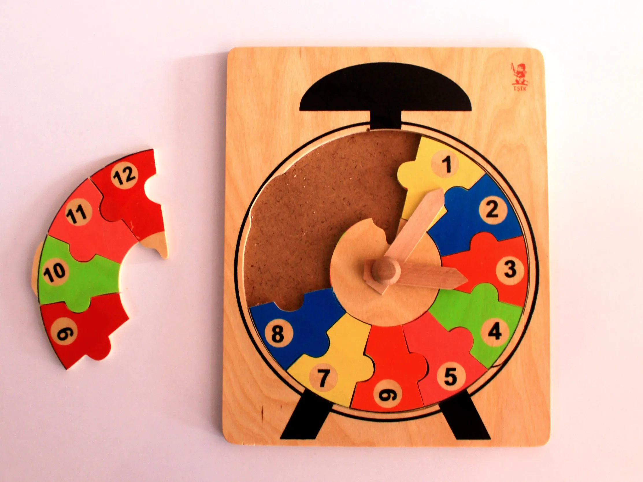 Puzzle Clock For Babies Wooden Numbers Shape Color Part Learning To Kid's Educational Montesorri Model Building by Isik Oyuncak
Puzzle Clock For Babies Wooden Numbers Shape Color Part Learning To Kid's Educational Montesorri Model Building by Isik Oyuncak