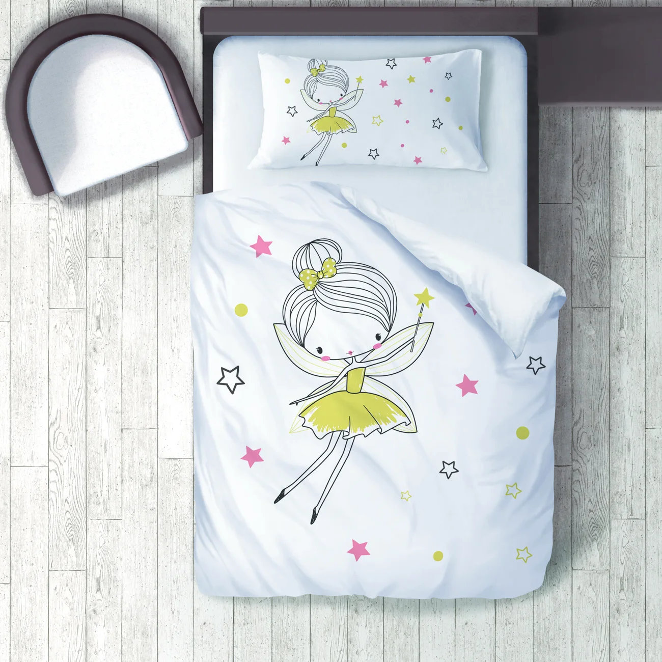 Duvet Cover Set Bedding Set Pillow Case for Baby and Kids Room 3D Printed Yellow Fairy Stars Yellow Model 076
Duvet Cover Set Bedding Set Pillow Case for Baby and Kids Room 3D Printed Yellow Fairy Stars Yellow Model 076
