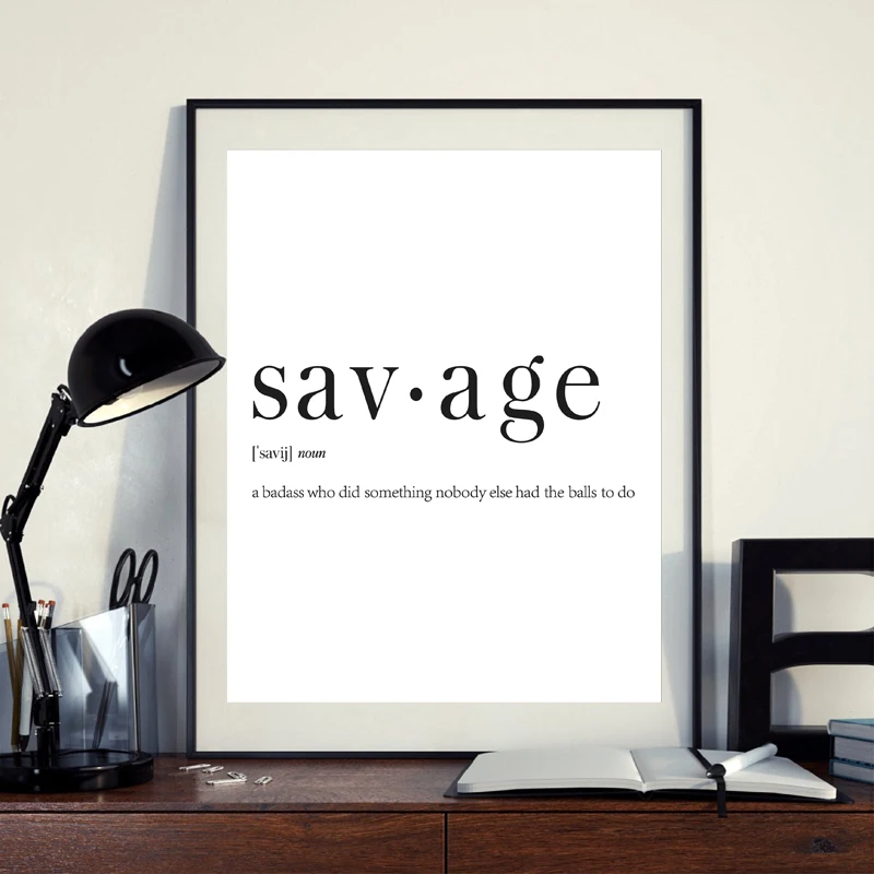 Savage, забавная четкость, Художественная печать, романтический словарь, минималистское полотно, постер для путешествий, Настенная картина, декор для офиса
Savage, забавная четкость, Художественная печать, романтический словарь, минималистское полотно, постер для путешествий, Настенная картина, декор для офиса