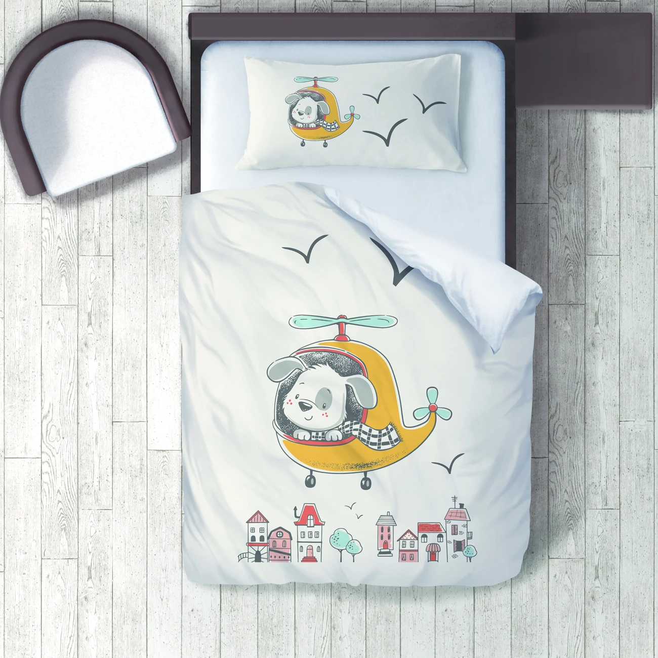 Duvet Cover Set Bedding Set Pillow Case for Baby and Kids Room 3D Printed Dog Driving Helicopter House Home Model 136
Duvet Cover Set Bedding Set Pillow Case for Baby and Kids Room 3D Printed Dog Driving Helicopter House Home Model 136