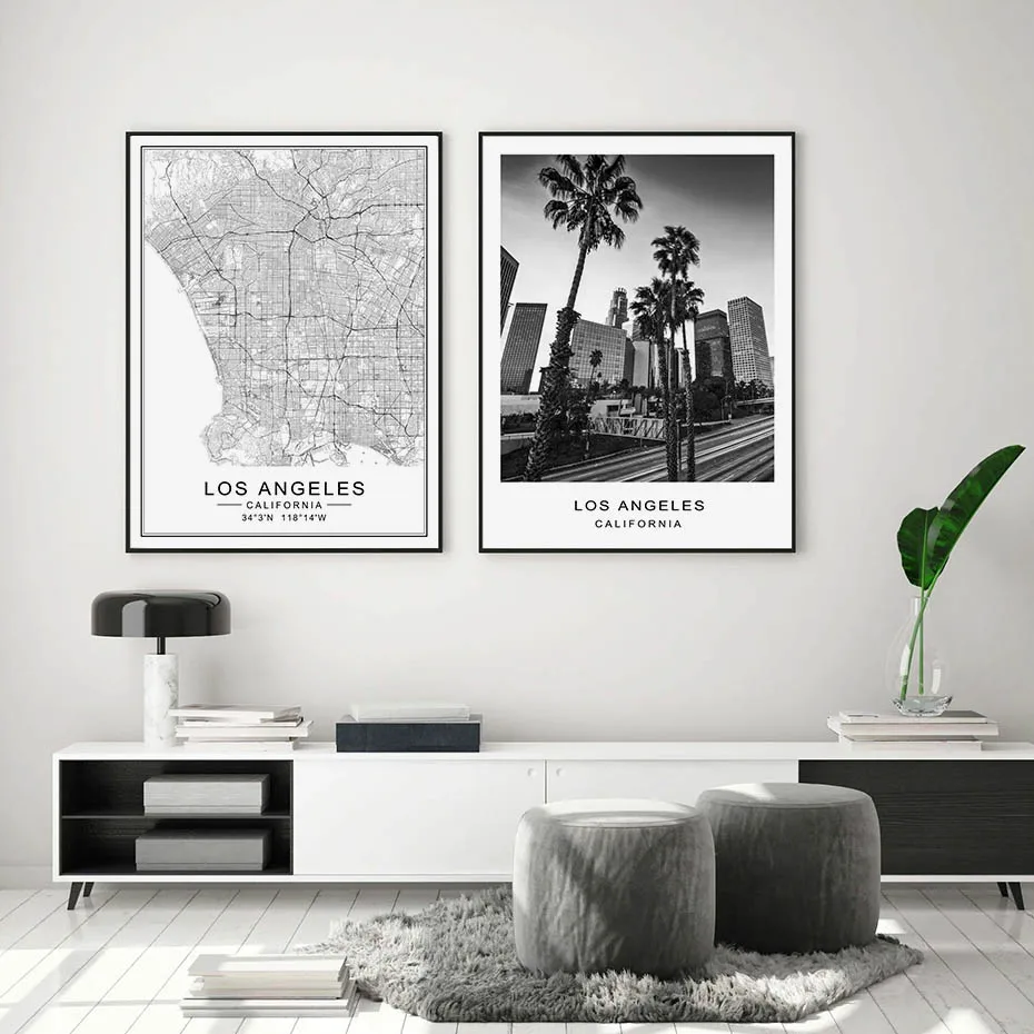 Los Angeles City Map Modern Building Landscape Canvas Painting Poster Print Black White Wall Art Pictures Living Room Home Decor
Los Angeles City Map Modern Building Landscape Canvas Painting Poster Print Black White Wall Art Pictures Living Room Home Decor