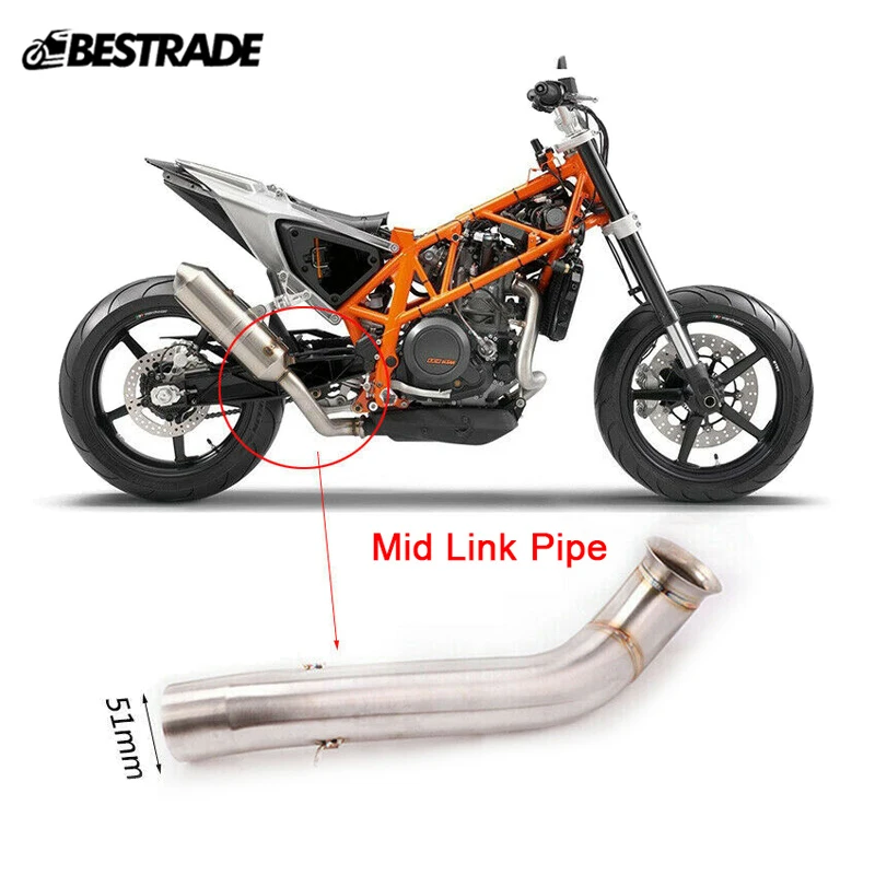 Motorcycle Middle Link Pipe Exhaust Pipe Connect Link Tips Slip On 51mm Muffler Stainless Steel Modified For DUKE 690 2012-2018
Motorcycle Middle Link Pipe Exhaust Pipe Connect Link Tips Slip On 51mm Muffler Stainless Steel Modified For DUKE 690 2012-2018