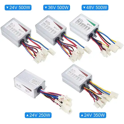 24V/36V/48V 250W/350W/500WDC Electric Bike Motor Brushed Controller Box for Electric Bicycle Scooter E-bike Accessory