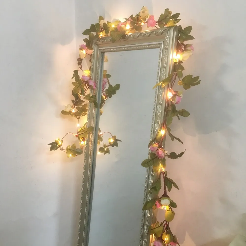 HANDMADE 2.2M 25 LEDs Pink Rose Flower Garland Copper LED Fairy String Lights For Christmas Wedding Holiday Decoration Party
HANDMADE 2.2M 25 LEDs Pink Rose Flower Garland Copper LED Fairy String Lights For Christmas Wedding Holiday Decoration Party